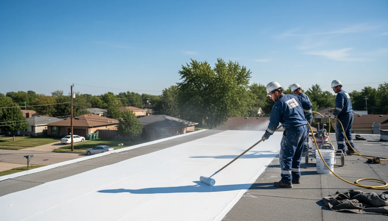 Commercial roof coating in Dennison, OH near me